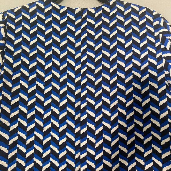 NWT Zara Geometric Pattern Short Sleeve Shift Dress Size Small - Picture 8 of 11